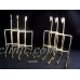 (12) Cup & Saucer Stand BRASS Smooth Wire Display Tripar 23-2450 LOT of 12   202359634506